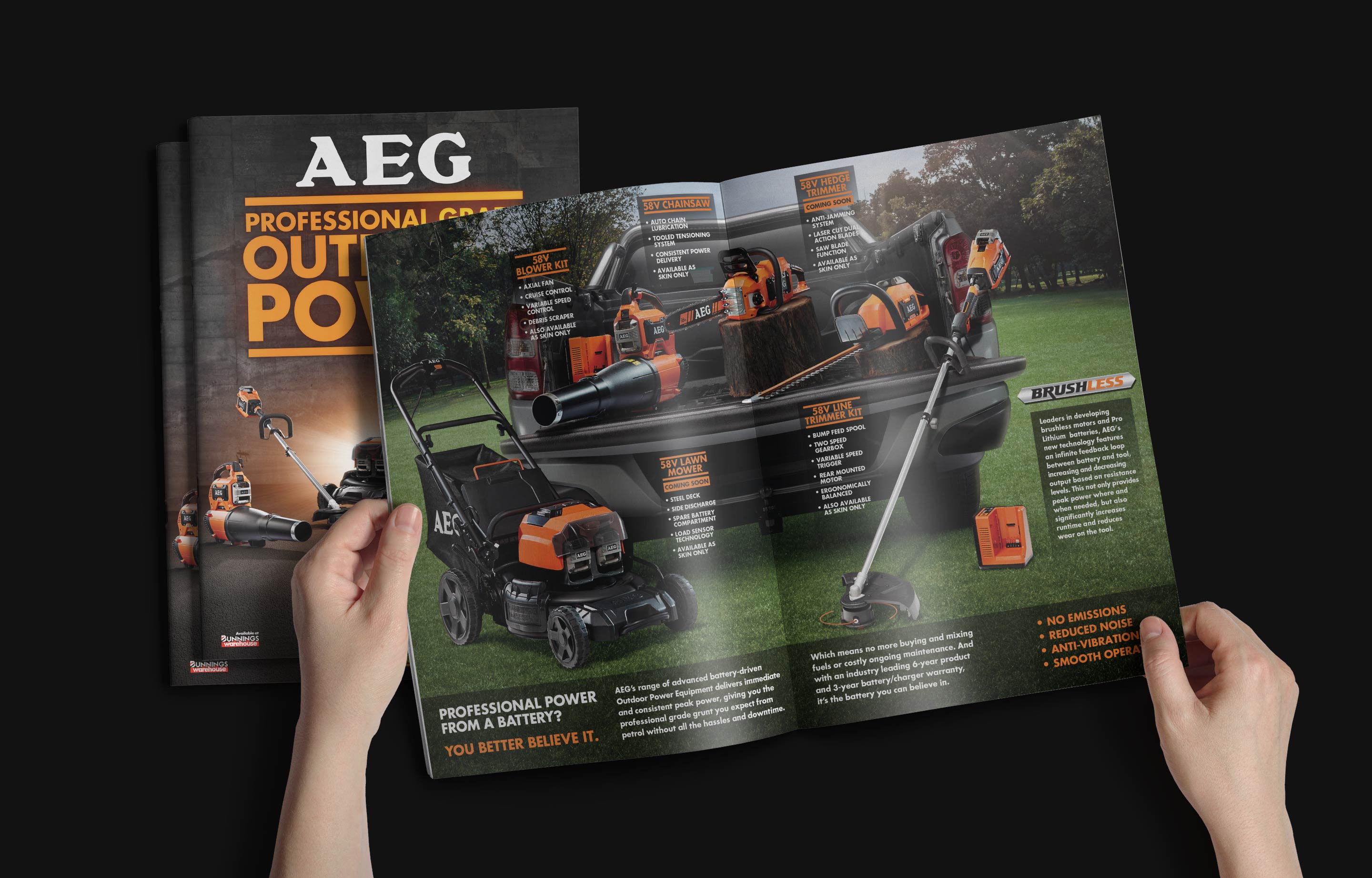AEG battery believers brochure